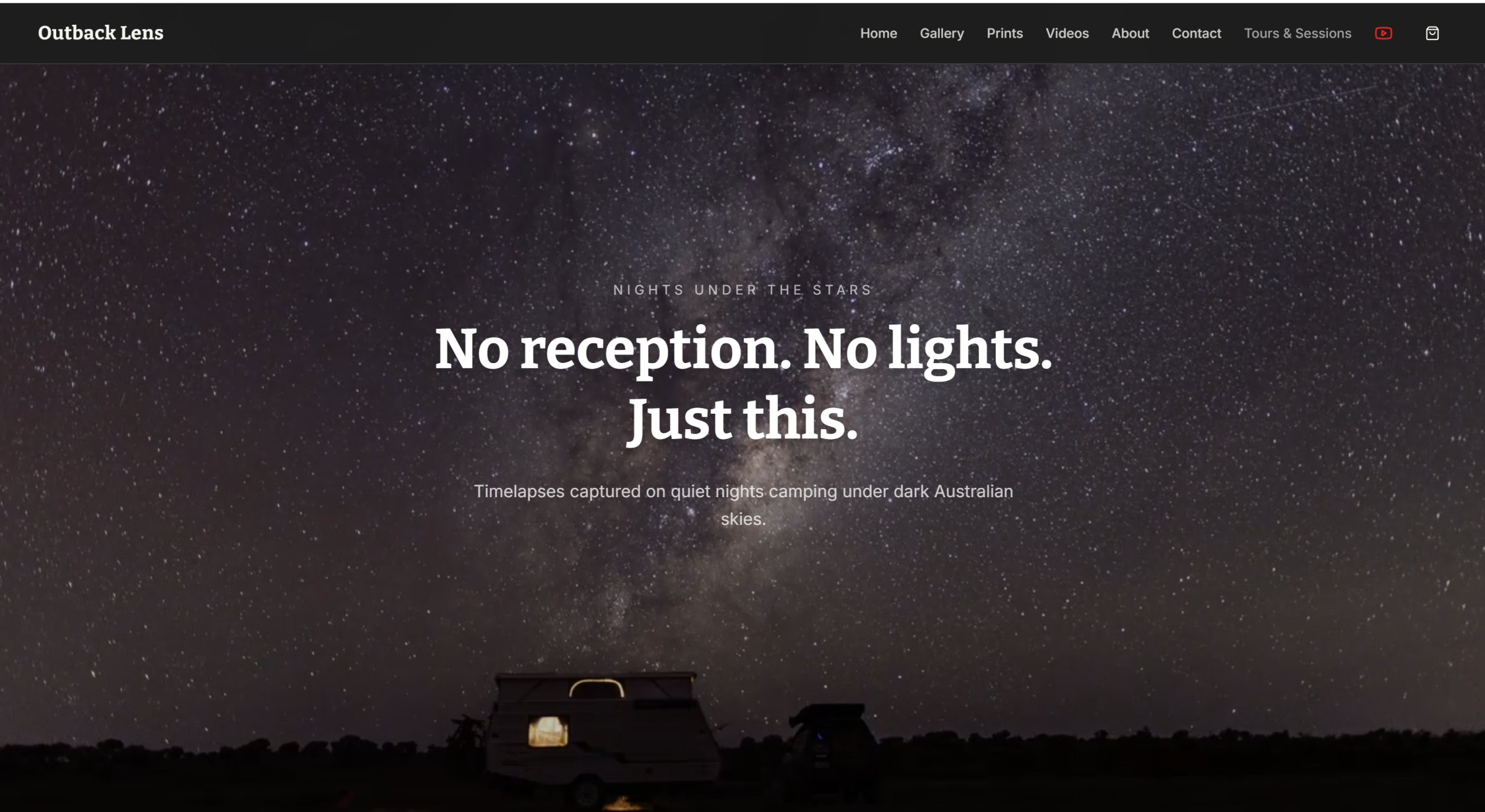 Outback Lens Milky Way video section screenshot